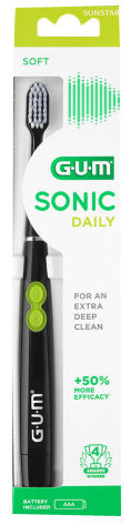 GUM SONIC DAILY BROS DENT ÉLECTRIQUE SOUPLE noire